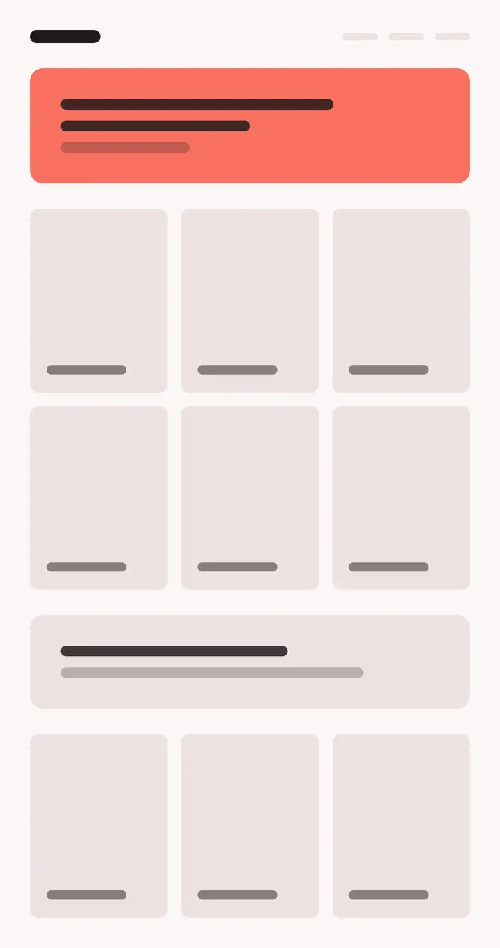 E-ticaret sitesi arayüz taslağı